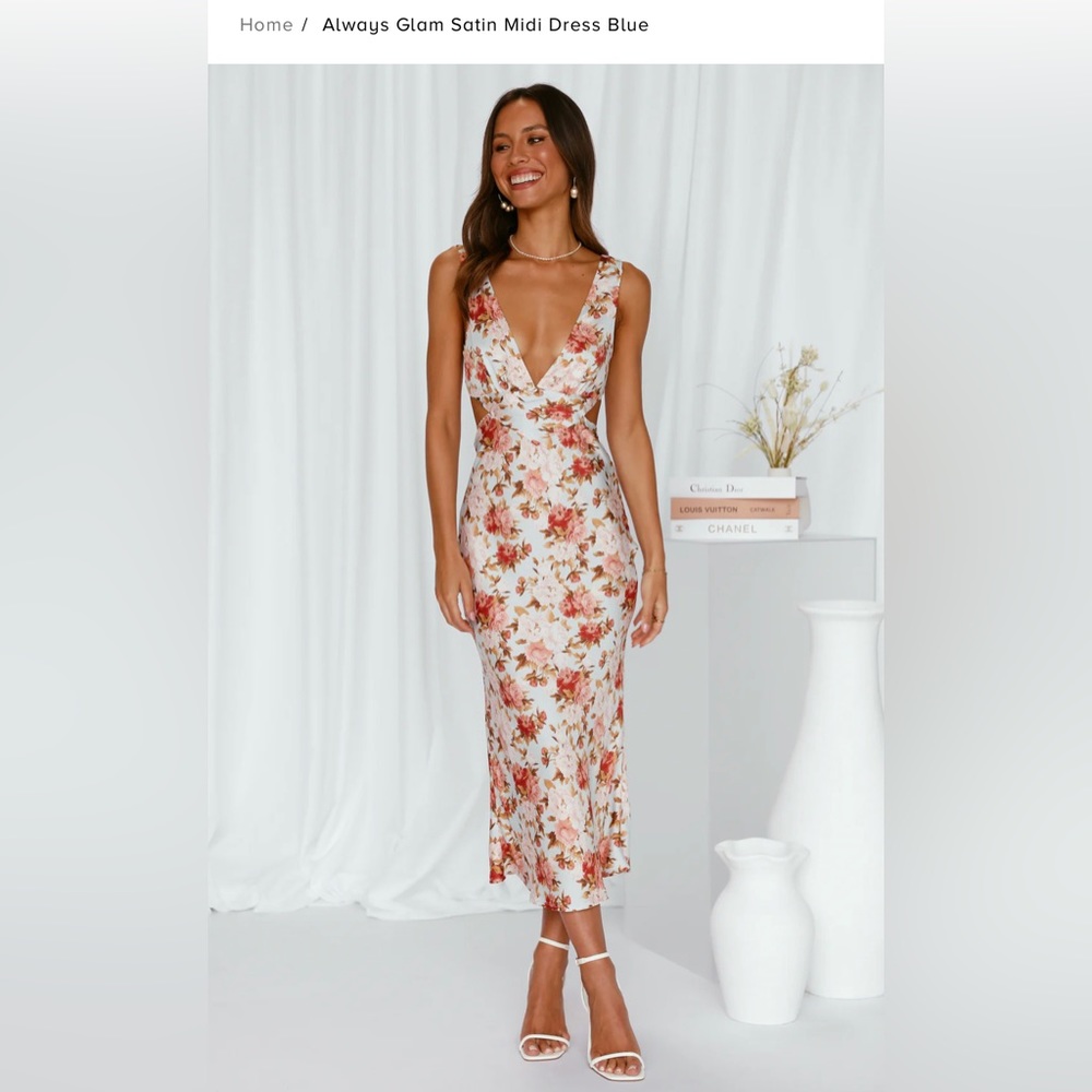 Hello Molly Always Glam Floral Midi Dress (small/4)